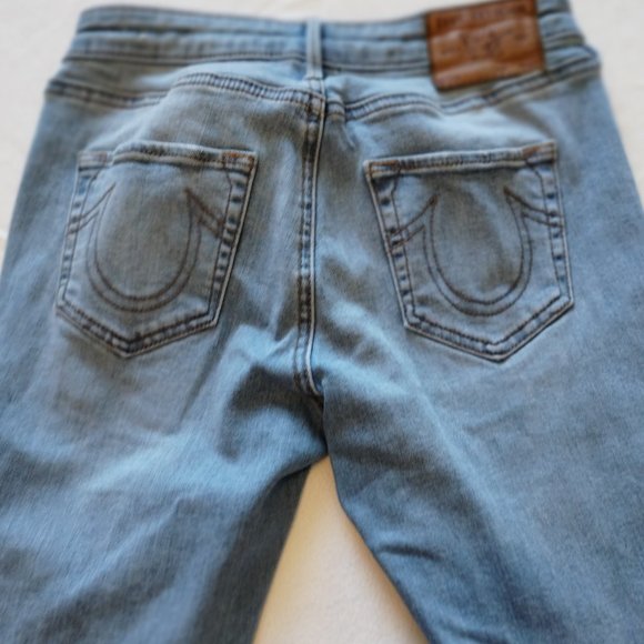 True Religion Jennie Curvy Skinny Shadow Hem Size 25 - Picture 12 of 16